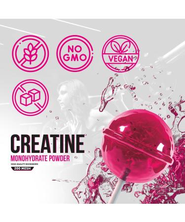 Foodelis Cr atine Monohydrate Aromatis e en Poudre 500 g Go t Lollipop Cr atine Micronis e de Haute Qualit Sans Sucre Ajout V gan Haute Solubilit Doseur Inclus - Buy Online on GoSupps.com