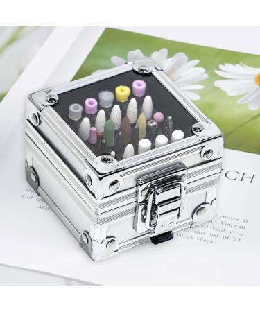 25 Holes Nail Drill Bit Holder Organizer Box for Grinding Heads Dust Proof Stand Display Professional Metal Polishing Grinding Drill Bit Display Storage Box Uwariloy - Buy Online on GoSupps.com