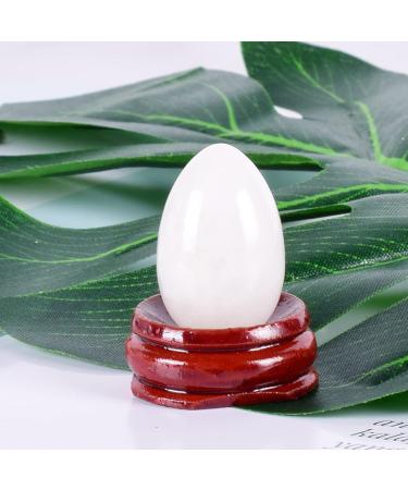 Natural Jade Yoni Protein Massage Egg Set - Enhance Pelvic Floor Muscle Exercise for Women - 45 x 30 mm - International Shipping Available - Buy Online on GoSupps.com