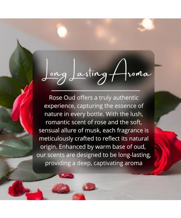 ARABIAN PERFUMES & OILS Rose Oud Perfume Oil - Soft Floral Musky Fragrance Oil for Men and Women - Travel Size Perfume 0.10 Fl. Oz. - Buy Online on GoSupps.com
