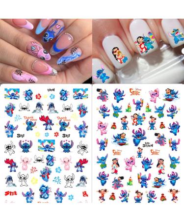 Cute 3D Self-Adhesive Nail Art Stickers - 6 Sheets Cartoon Designer Decals for DIY Acrylic Nail Decorations - Kawaii Nail Supplies for Women and Girls - Buy Online on GoSupps.com