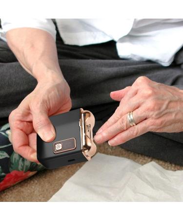 Automatic Electric Nail Clippers - 3 Modes Adjustable Safety Fingernail Trimmer | Safety Fingernail Trimmer & Cutter Lighted Quiet Nail Scissors with Storage for Home Use Black - Buy Online on GoSupps.com