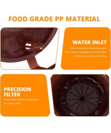  Houkiper Set of 6 refillable reusable coffee capsules 200/220 ml refillable stamps with 2 spoons and 2 brushes - Buy Online on GoSupps.com