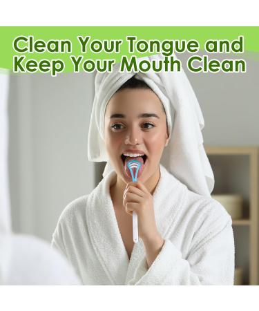 6-Piece 2-in-1 Tongue Cleaner Set for Adults & Kids | Soft Tongue Scraper for Oral Hygiene & Fresh Breath | Bad Breath Eliminator - Buy Online on GoSupps.com