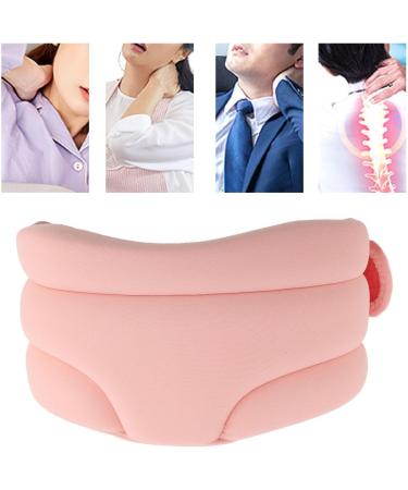 Adjustable Cervical Collar Soft Neck Brace with Breathable Fabric Ergonomic Design Lightweight Portable for Traveling Men Women Relieves Neck Discomfort (Pink) - Buy Online on GoSupps.com