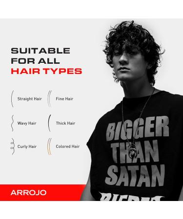 Hair Heat Protectant Spray - Sulfate & Paraben-Free Thermal Shield for Styling | Lavender-Pear Shine Spray for All Hair Types - Arrojo 6oz - Buy Online on GoSupps.com
