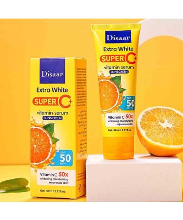 Travel Size SPF 50+ Fruit Vitamins Sunscreen for Face - 2 Pack - Buy Online on GoSupps.com