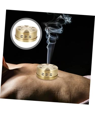 Clispeed Smokeless Moxibustion Burner - Pure Copper Healing Tool for Chinese Medicine - Buy Online on GoSupps.com