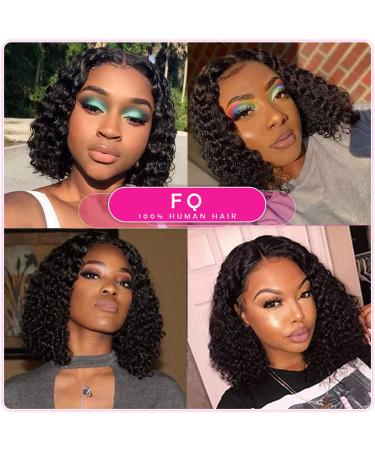 Brazilian Deep Wave Bundles with Closure - 3 Bundles + Lace Closure | Wet and Wavy Human Hair | Middle Part 4x1 Hand-Tied Closure | 10 10 10 + 10 Inch Bundle - Buy Online on GoSupps.com