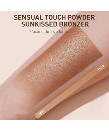 Sunset Bronzer Powder - Vegan Highly Pigmented Highlighter & Contour | Natural Sun-Kissed Finish All-Day Wear - Buy Online on GoSupps.com