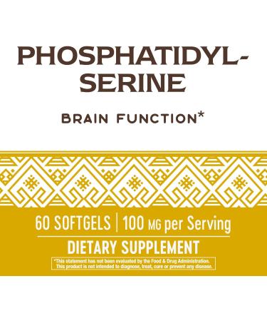 Nature's Way Phosphatidylserine 100 mg - 60 Softgels for Brain Health - Buy Online on GoSupps.com