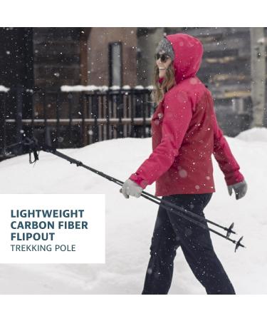 Yukon Charlie's Carbon Lite Flip Out Trekking Poles with Fast Lock Adjustment System - Includes Trekking and Snow Baskets - Buy Online on GoSupps.com