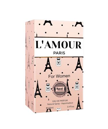 Hybrid & Company Women L'Amour Paris Eau De Parfum Natural Spray Vaporisateur 3.4 Fl Oz L'AMOUR PARIS 3.4 Fl Oz (Pack of 1) - Buy Online on GoSupps.com