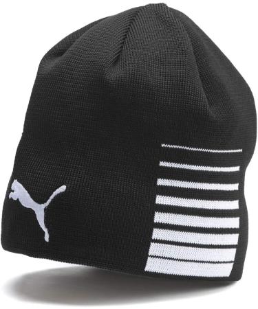 PUMA Unisex LIGA Reversible Beanie Hat - One Size Puma Black | International Shipping Available - Buy Online on GoSupps.com