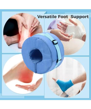 Toyoget Heel Protectors for Bed Sores - 2 Pcs Foot Elevation Pillows for Pressure Sores Relief - Ankle Cushion Support for Legs & Feet - Recovery Care Blue - Buy Online on GoSupps.com