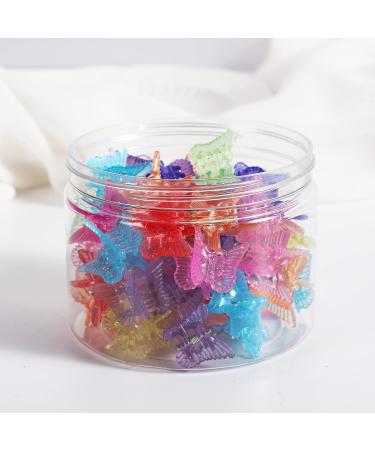 DYOVNAK Mini Hair Claws 0.59 Inch Clips for Women - 48 Pack Transparent Butterfly Design - Buy Online on GoSupps.com