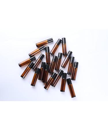 Shengo 10ml Roll-On Glass Bottles Set | 20 Essential Oil Bottles with Funnel Syringe & Sticker - Perfect for DIY | International Shipping - Buy Online on GoSupps.com
