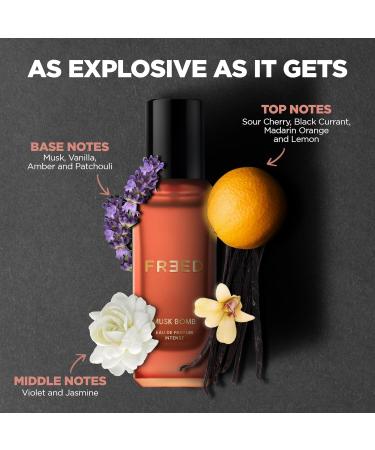 FREED Musk Bomb EDP Perfume for Women 20ml | Vanila Amber Violet Jasmin and Patchouli | Intense & Long Lasting Musky Eau De Parfum | Best Gift for Women - Buy Online on GoSupps.com