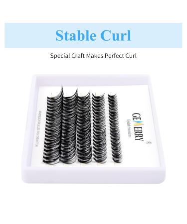 Shop Gemerry Eyelash Extensions: DIY Single Clusters 10D 20D 30D 40D - Volume Lifting for Home Use - 8-14 Mix 0.07D Curl - Buy Online on GoSupps.com