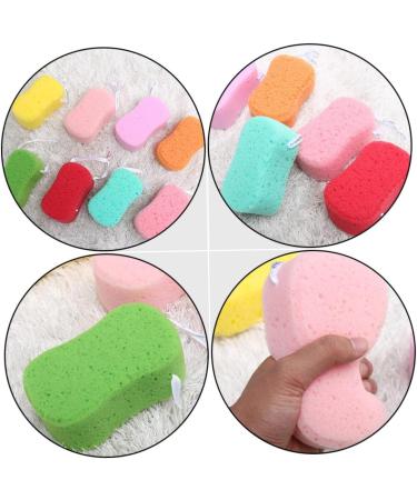 Mikinona 5pcs Bath Sponge Set - Mesh Shower Loofah & Kids Bathing Sponge for Clean Skin | Facial Scrubber & Algae Sponge for All Ages - International Shipping Available - Buy Online on GoSupps.com