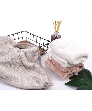 Microfiber Hair Dryer Towel - Fast Drying Pineapple Design Soft Water-Absorbing Towel Cap with Button - Ideal for Shower & Travel - Buy Online on GoSupps.com