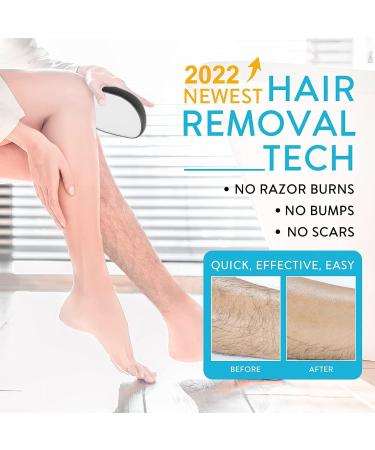 Crystal Hair Remover for Women and Men - Painless Exfoliation Tool for Arms, Legs, and Back Hair - Buy Online on GoSupps.com