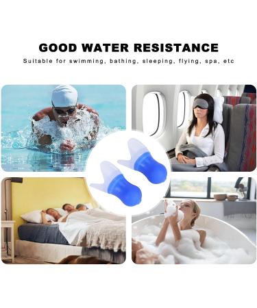 2Pcs Waterproof Silicone Ear Plugs for Sleeping Swimming & Flying | Noise Reduction Ear Protection (Blue - Buy Online on GoSupps.com