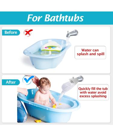 Faucet Extender  2 Pack Faucet Extender for Toddlers  Bath Tub Faucet Extender for Kids Baby Children Hand Washing  Bathroom Kitchen Sink Spout Extender for Faucet  Fits Most Faucets (White) Upgraded-White - Buy Online on GoSupps.com