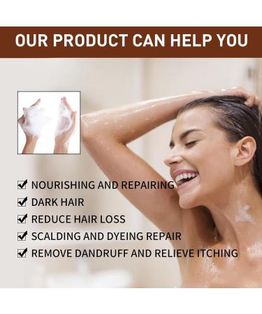  Grgowe 2PC Hair Darkening Shampoo Bar Soap Bar Quickly Removes Excess Oil for More Volume Nourishes and Moisturizes Helps Prevent Hair Loss Suitable for All Hair Types - Buy Online on GoSupps.com