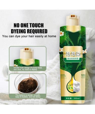 JORPKRAL Plant Bubble Hair Dye Shampoo 2023 Plant Hair Dye Shampoo Instant Natural Hair Dye Shampoo for Women and Man (2PCS Coffee) - Buy Online on GoSupps.com