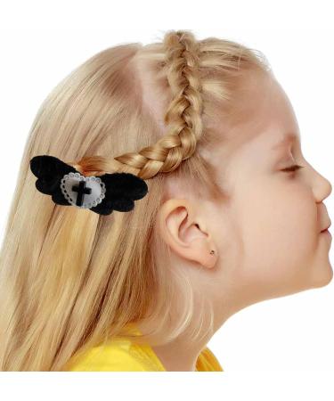 Sweet Hair Clip Gothic Cross Heart Angel Wings Hairpin Y2K Aesthetic Barrette Women Girls Sweet Hair Accessories Cute and Fashionable Hair Decoration pink-2P - Buy Online on GoSupps.com