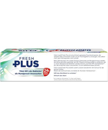 Odol-med3 Fresh Plus Mint Toothpaste 75ml - Long-lasting Freshness for Your Smile | International Shipping Available - Buy Online on GoSupps.com