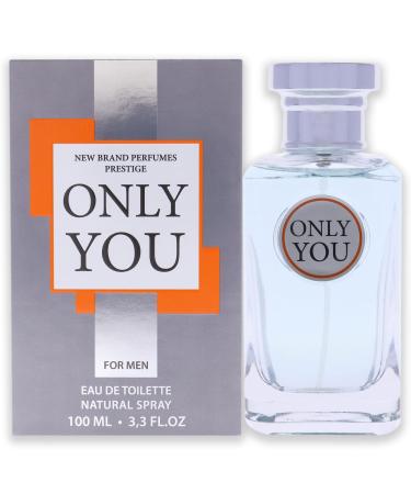New Brand Perfumes Only You EDT Spray Men 3.3 oz (220192) 3.3 Ounce (Pack of 1)