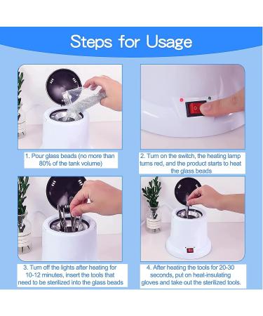 Nail Tool Sterilizer for Manicure Salon & Tattoo Supplies | High Temperature Cleaner Pot Machine by LXIANGN - Buy Online on GoSupps.com