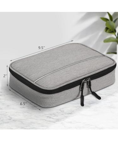 SITHON Diabetic Supplies Organizer Case - Portable Water Resistant Storage Bag for Insulin, Glucose Meter, Test Strips - Gray - Buy Online on GoSupps.com