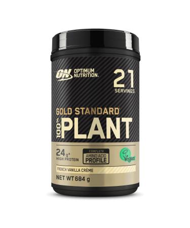 Optimum Nutrition Gold Standard, 100% Vegetable Protein Powder for Men and Women, Vegan Protein Shake, After Sports or Any Time of the Day, Vanilla Flavor, 21 Servings, 684 g