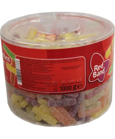  Unbekannt Red Band Pack of 500 Sour Sticks 1 kg - Buy Online on GoSupps.com