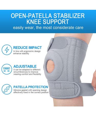 AVIDDA Knee Supports Open Patella Knee Brace for Men Women Neoprene Knee Braces for Joint Pain Sports Walking Running Gery Large 1Pair(18.5" to 22.5") Size M-XL: 18.5" to 22.5" Gery 1Pair - Buy Online on GoSupps.com