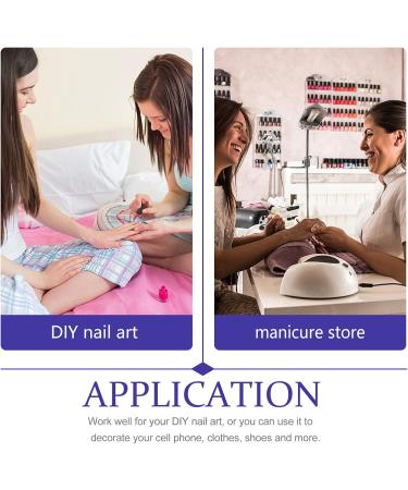 LALAFINA 18 Boxes Nail Art Accessories Artificial Nails Decors Star Nail Art Manicures Steel Balls Manicure Flower Embellishment Nail Art Beads The Flowers Plastic Flower Delicate - Buy Online on GoSupps.com