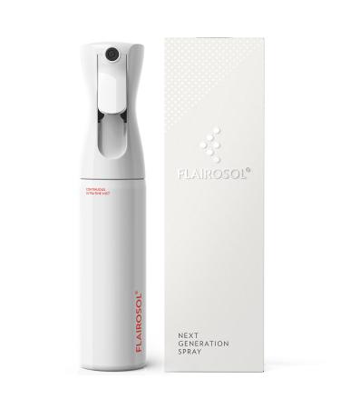 Flairosol  The Original  Spray Bottle for Hair  Face  Tanning and More  Ultra Fine Continuous Mist with 1001 uses. Trusted by Professionals. Patented Technology. 10 oz  White Bottle  Coral Print