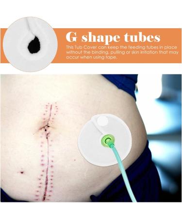 Artibetter Feeding Tube Protector 28Pcs - G Tube Pad Holders | Abdominal G Tube Button Covers | Reusable Feeding Support Pads - White - Buy Online on GoSupps.com