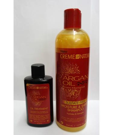 SULFATE FREE ARGAN OIL SHAMPOO 354ML & ARGAN OIL 88.7ML TREATMENT BY CREME OF NATURE**DEAL** by Creme of Nature