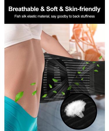 Back Brace for Lower Back Pain Relief - Breathable Support Belt for Men & Women - Ergonomic Lumbar Support for Herniated Disc Sciatica & More - Medium (Waist: 32-38 - Buy Online on GoSupps.com