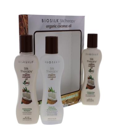 Buy Biosilk Silk Therapy Coconut Moisture Kit - 3 Pc Set for Hair & Skin | International Shipping - Buy Online on GoSupps.com