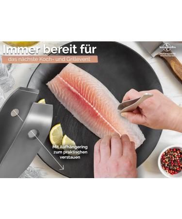 Premium Fish Kitchen Tweezers Set - Bone Remover Tongs | 2 Durable Fish Tweezers for Easy Cooking - Buy Online on GoSupps.com