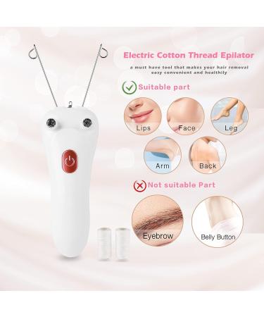 USB Rechargeable Face Epilator & Electric Eyebrow Threading Tool for Women - Buy Online on GoSupps.com