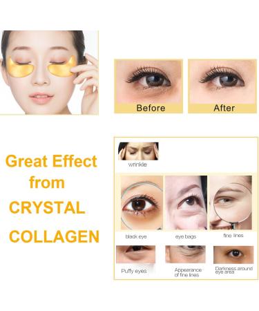 10 Pairs Premium Crystal 24K Gold Powder Gel Collagen Eye Mask Eye Treatment Masks for Women and Men Moisturiser Anti Aging Anti Wrinkle Remove Eye Bags Dark Circles Puffy Eyes - Buy Online on GoSupps.com