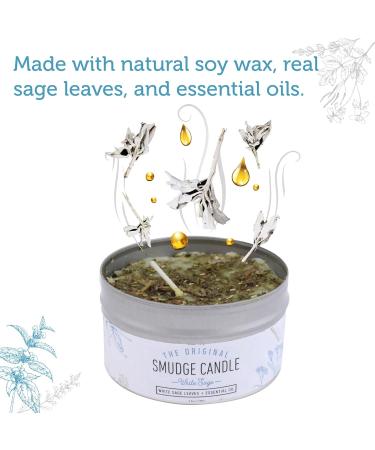 Soul Sticks Smudge Candle - 3.5 oz White Sage for House Cleansing Meditation & Chakra Healing | Aromatherapy & Spiritual Cleansing - Buy Online on GoSupps.com