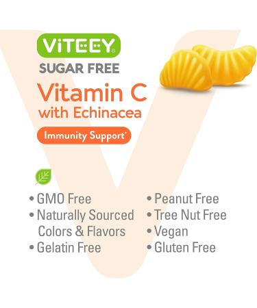 Immune Support: Sugar Free Vitamin C & Echinacea Gummies - 60 Count Pack - Vegan & Gluten Free - Buy Online on GoSupps.com