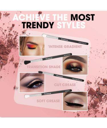 Professional Eyeshadow Brush Set for Shading and Blending - Smoky Eye Makeup Brushes Kit for Cream, Powder, and Highlighter - Buy Online on GoSupps.com